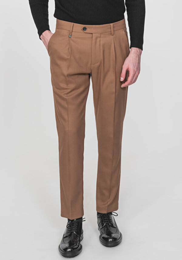 slim fit soft shell trousers