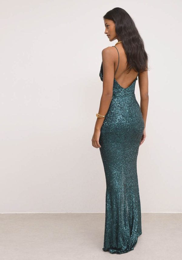 Serena Petrol Dress - Nash by NA - Image 4