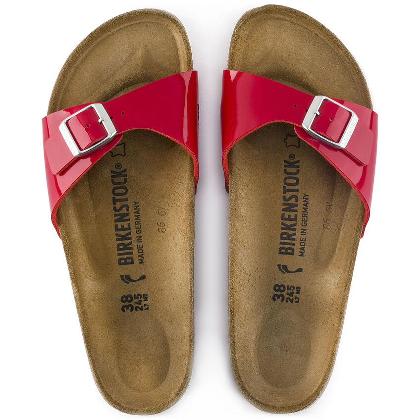 Birkenstock madrid fashion rouge vernis