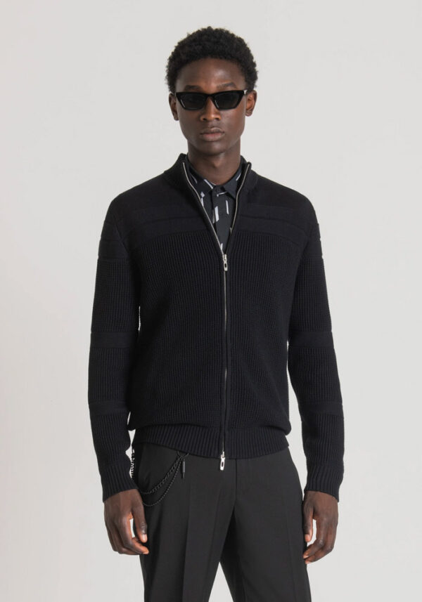 Regular fit knitted cardigan - Antony Morato