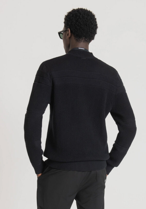 Regular fit knitted cardigan - Antony Morato - Image 3