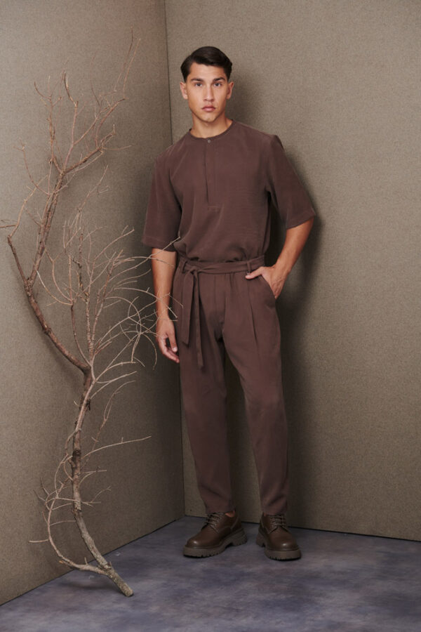 Trousers with belt - P/coc - Image 4