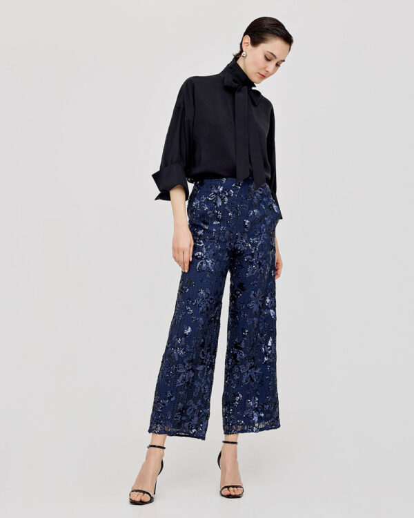 Sequinned crop trousers - Access Fashion - Image 5