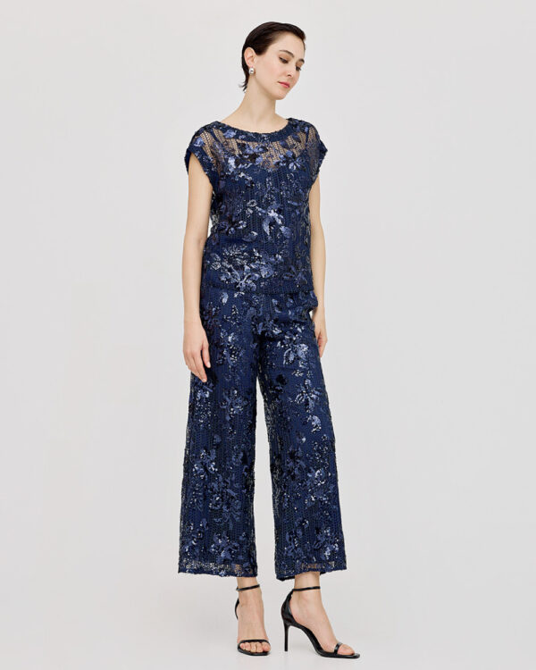 Sequinned crop trousers - Access Fashion - Image 6