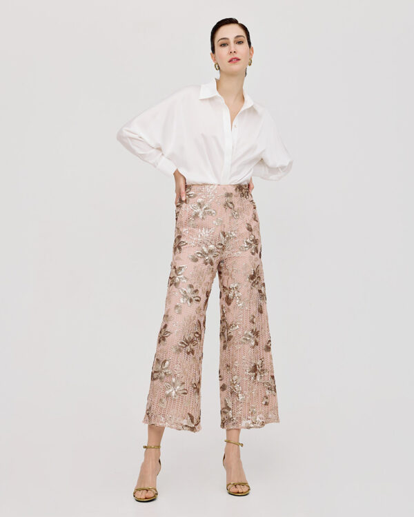 Sequinned crop trousers - Access Fashion - Image 9