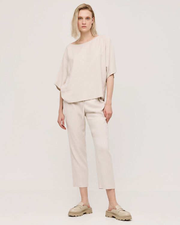 Relaxed fit linen blouse - Access Fashion - Image 5