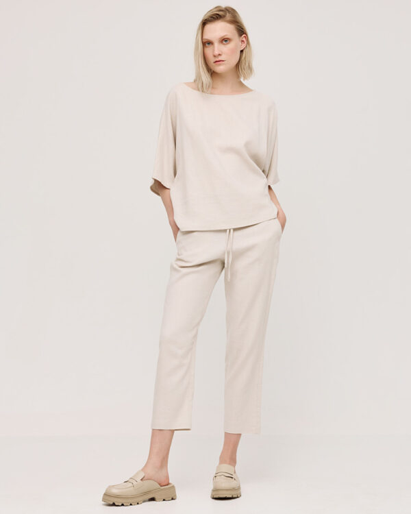 Relaxed fit linen blouse - Access Fashion - Image 7