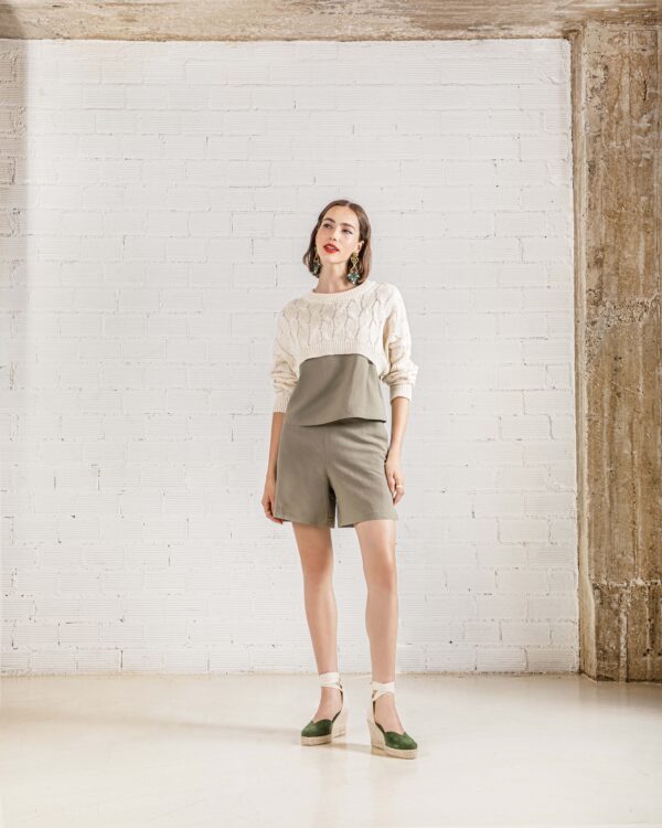 Linen shorts - Moutaki - Image 7