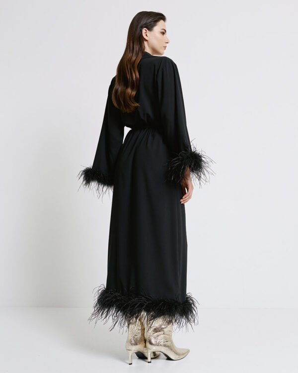 Shirt dress with feathers - Access Fashion - Image 4