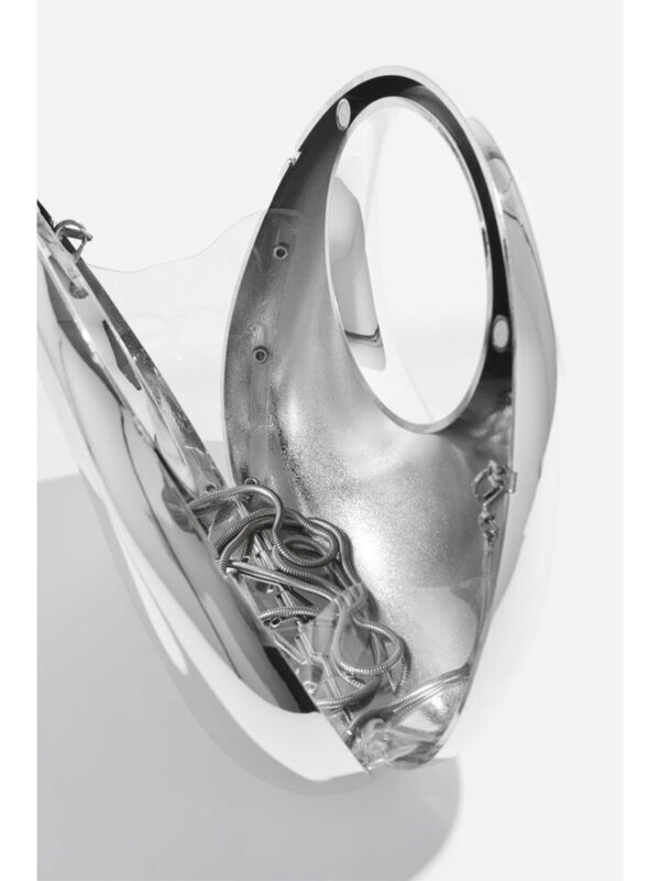 Metallic top-handle bag - Image 5