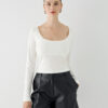 Cropped long-sleeve blouse - Access Fashion