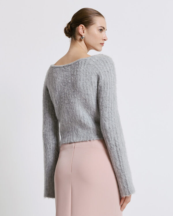 Cropped knitted blouse - Access Fashion - Image 3