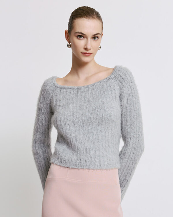 Cropped knitted blouse - Access Fashion - Image 4