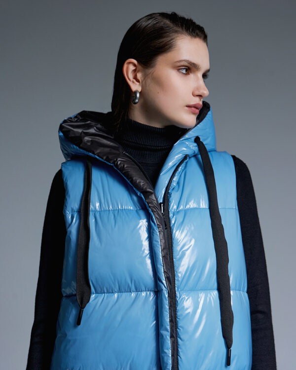 Double-face sleeveless puffer jacket - Access Fashion - Image 3