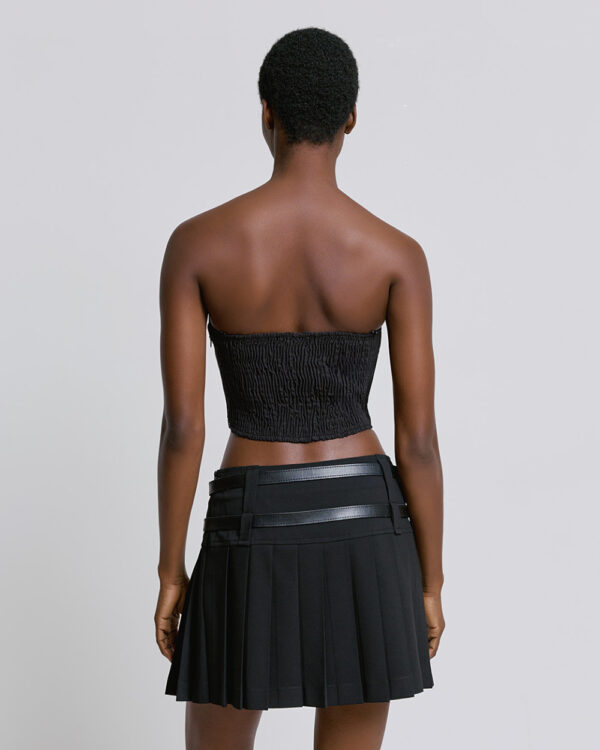 Pleated skirt with double belts - Access Fashion - Image 3