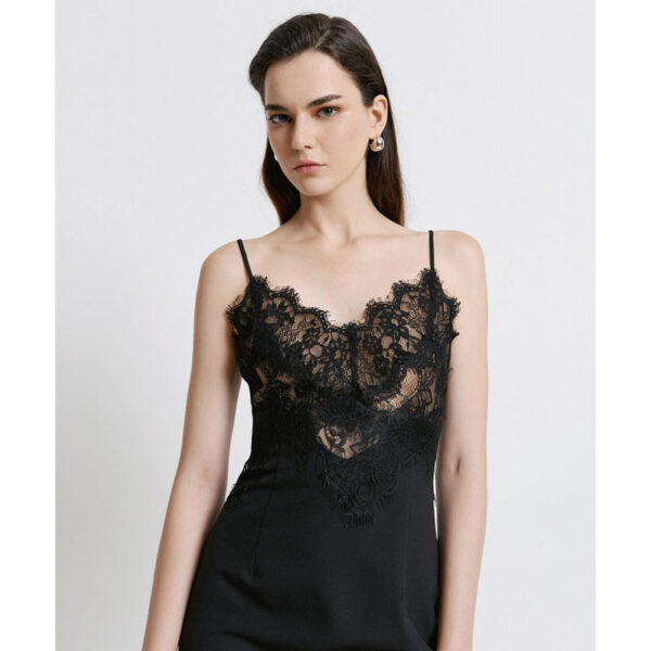 Slip dress with with lace - Access Fashion - Image 2