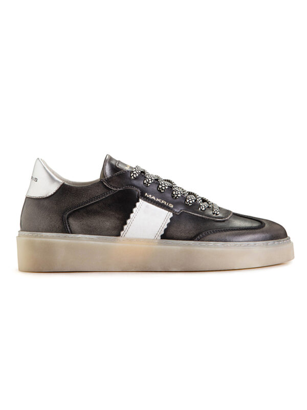 Leather brush sneakers - Makris