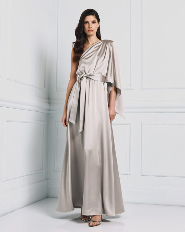 Satin one-shoulder dress - Access Fashion