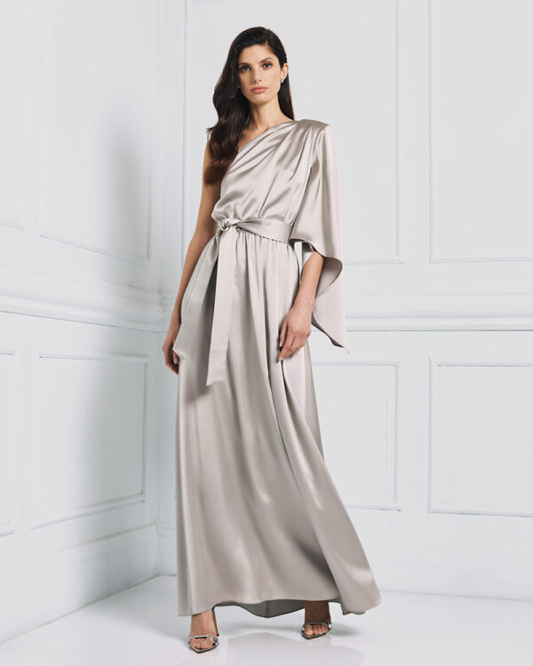 Satin one-shoulder dress - Access Fashion - Image 2