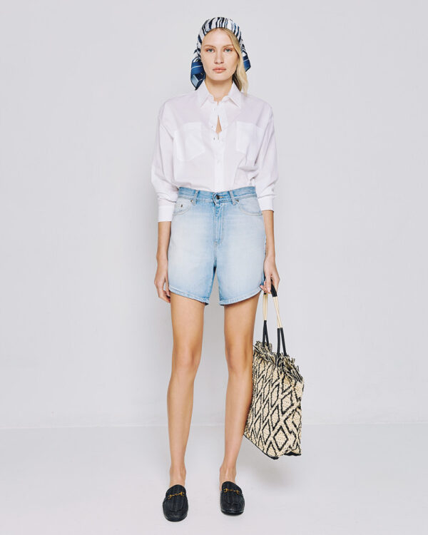 Oversized shirt with pockets - Access Fashion - Image 2