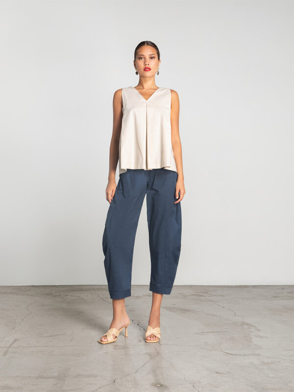 High-waist slouchy trousers - Moutaki - Image 4