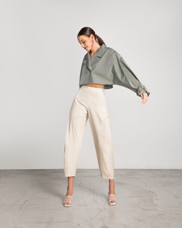 High-waist slouchy trousers - Moutaki - Image 2