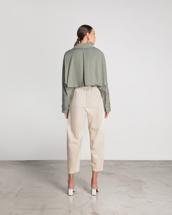 High-waist slouchy trousers - Moutaki - Image 3