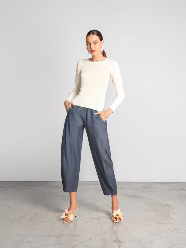 Slouchy denim trousers - Moutaki