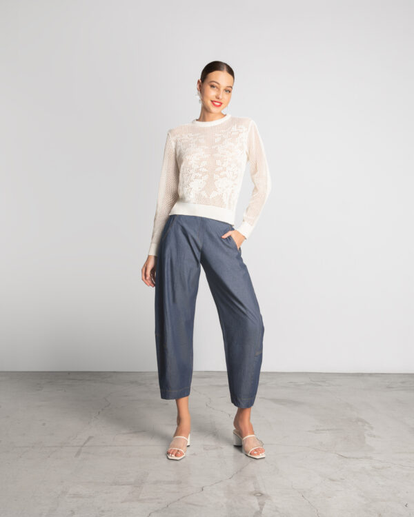 Slouchy denim trousers - Moutaki - Image 3