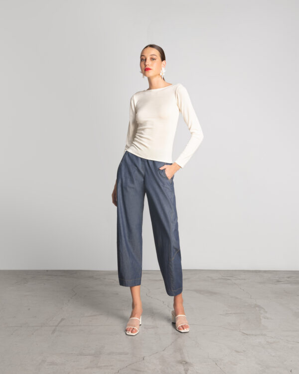 Slouchy denim trousers - Moutaki - Image 4