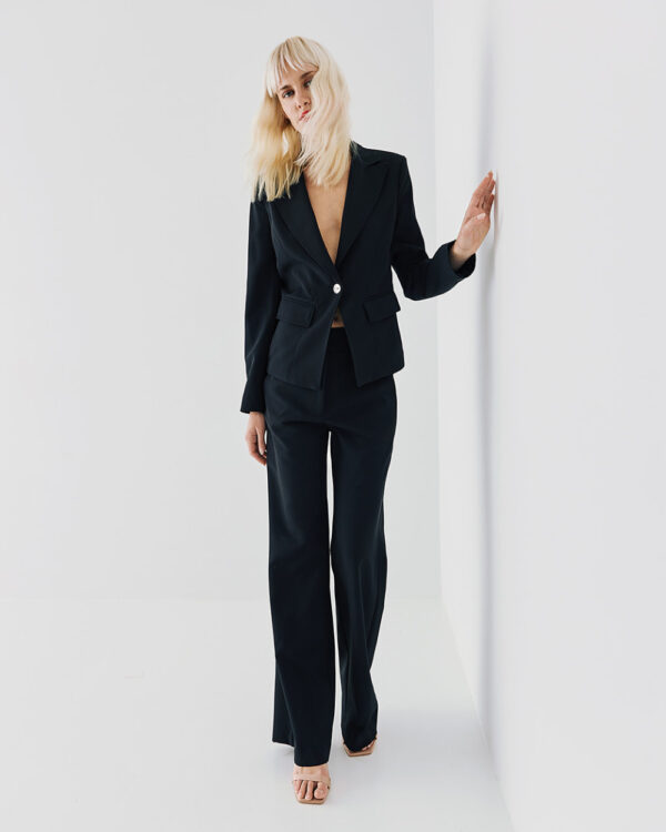 Tailored blazer with decorative seams -Access Fashion - Image 5