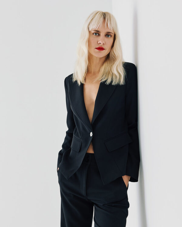 Tailored blazer with decorative seams -Access Fashion - Image 6