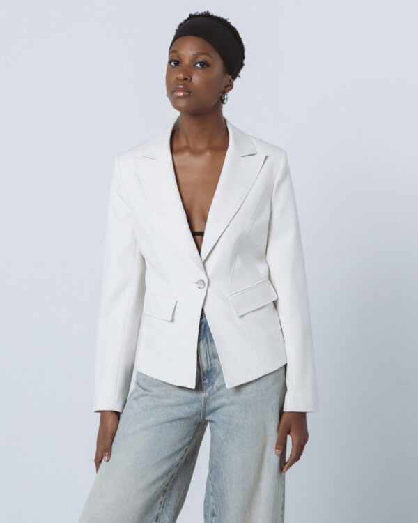 Tailored blazer with decorative seams -Access Fashion