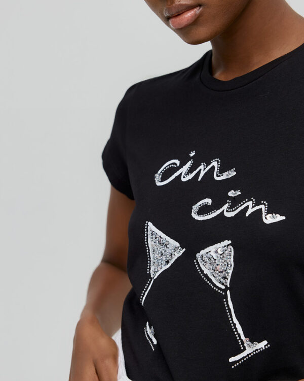 T-shirt with "Cin Cin" design - Access Fashion - Image 7