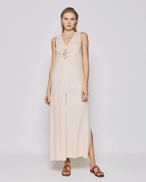 Maxi dress with a metallic detail - Access Fashion - Image 3