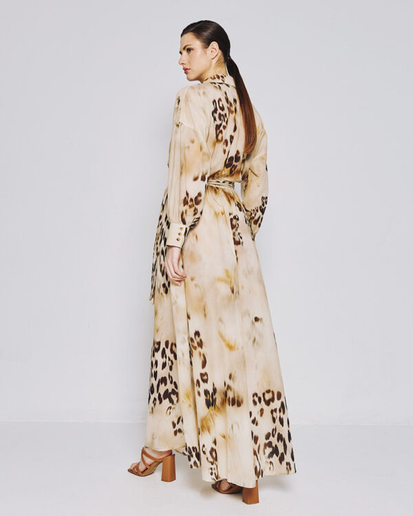 Animal-printed shirt-dress - Access Fashion - Image 3