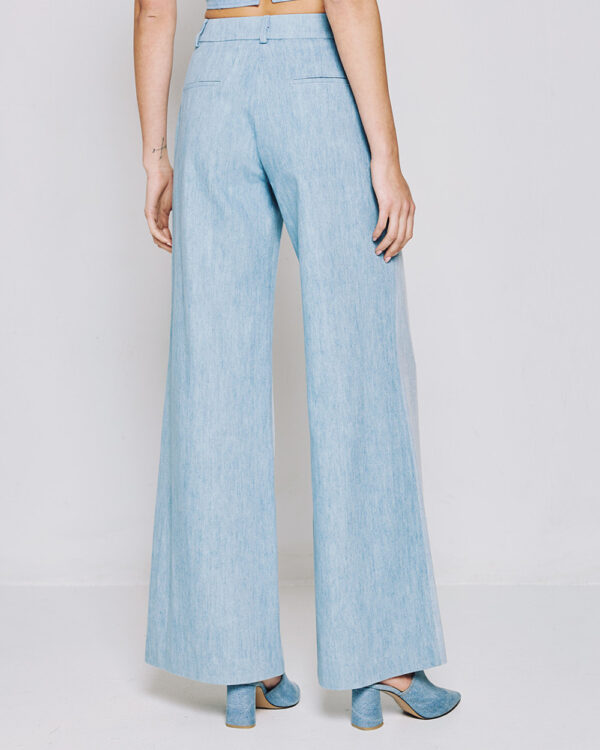 Flare denim pants with sequins - Access Fashion - Image 4