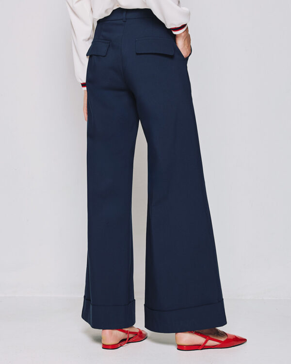 Flare pants with turn-up hemlines - Access Fashion - Image 4