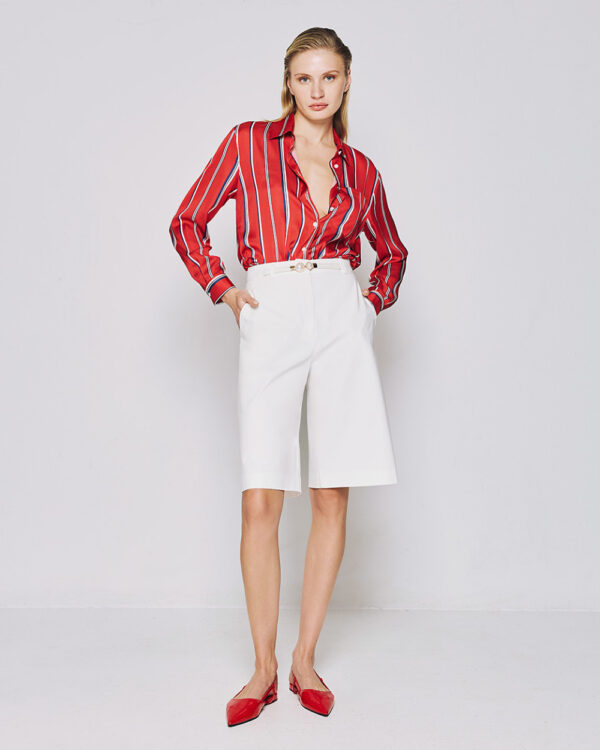 Satin striped shirt -  Access Fashion - Image 3