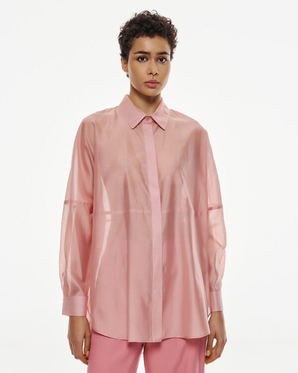 Long shirt with stitching - Access Fashion - Image 3