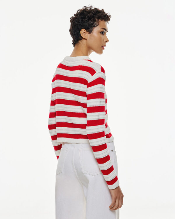 Striped knitted cardigan - Access Fashion - Image 3