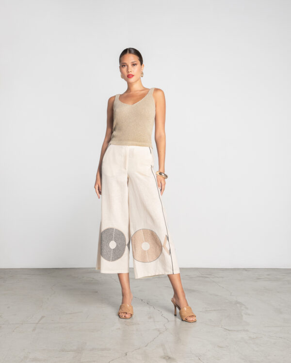 Embroidered trousers - Moutaki - Image 4