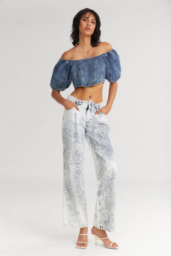 Soft Serve denim crop top - 4Tailors - Image 2