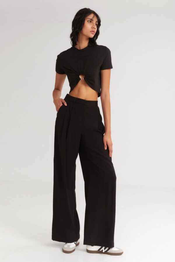 Cotton crop t-shirt with hoop - 4Tailors - Image 7
