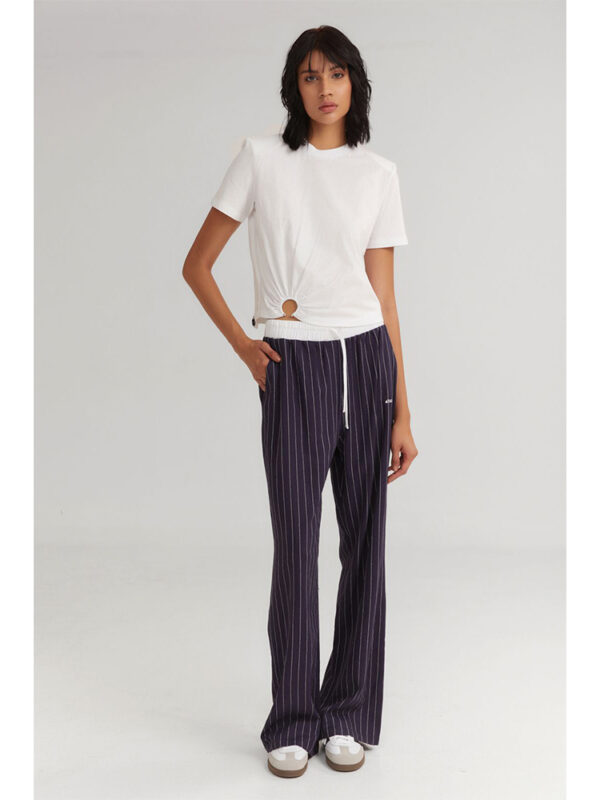 Cotton padded t-shirt with hoop - 4Tailors