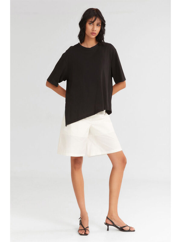 Asymmetric cotton t-shirt - 4Tailors