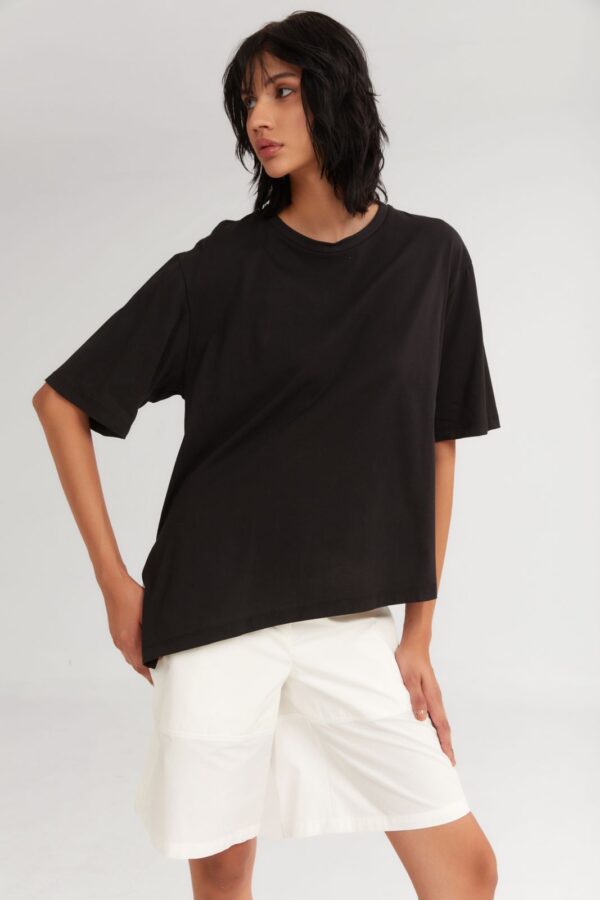 Asymmetric cotton t-shirt - 4Tailors - Image 2