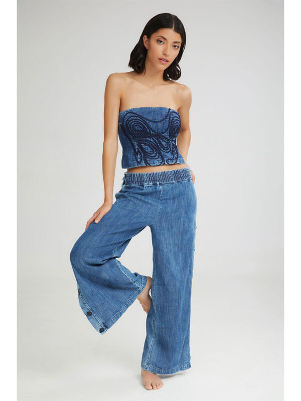 Soft Serve wide leg denim pants - 4Tailors