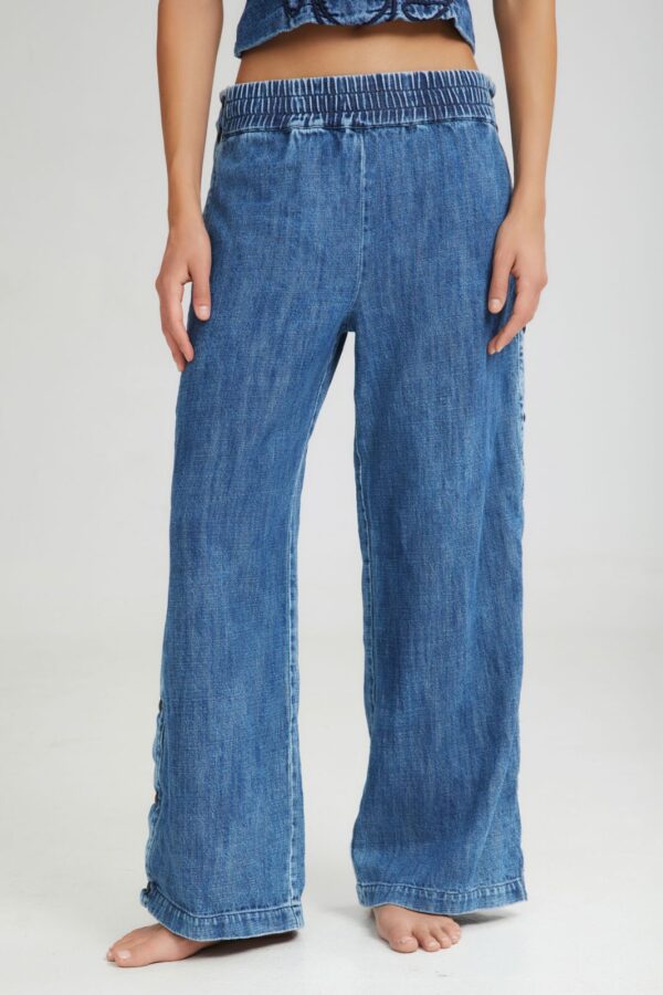 Soft Serve wide leg denim pants - 4Tailors - Image 3