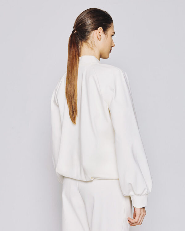 Bomber jacket with a textured floral design - Access Fashion - Image 4